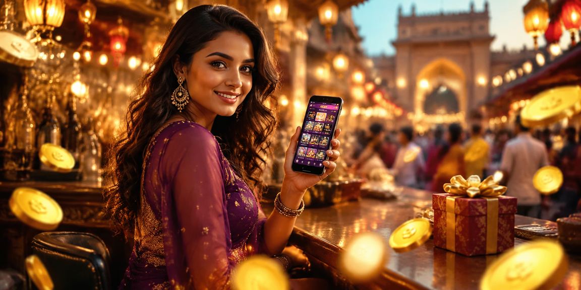 Indian player enjoying live casino games on mobile